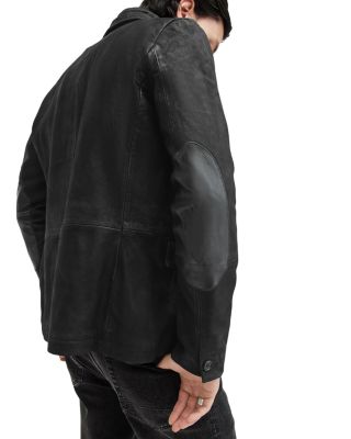 Survey Layered Leather Blazer