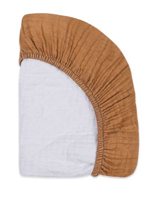 Quilted Changing Pad Cover in GOTS Certified Organic Muslin Cotton