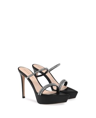 【Gianvito Rossi】ジャンヴィト・ロッシ / CANNES PLATFORM Gianvito Rossi Women's Cannes Platform Mules | Bloomingdale's