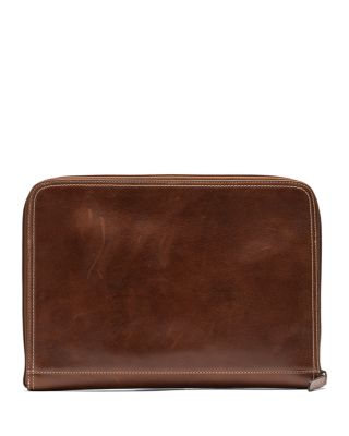 Picton Leather File Large Zipper Clutch