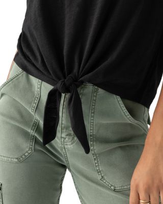 All Day Tie Front Tee