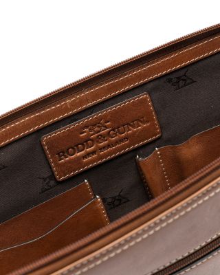 Picton Leather File Medium Zipper Clutch