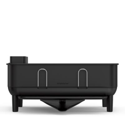 Compact Steel Frame Dish Drying Rack with Swivel Spout Drain