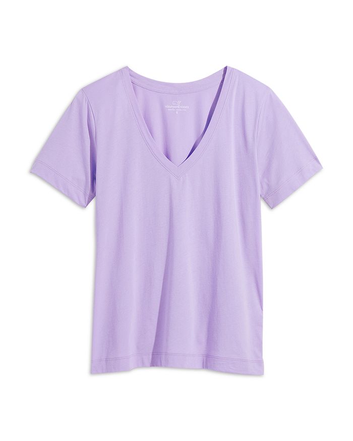 Vineyard Vines Clean Jersey V-neck T-shirt In Freesi