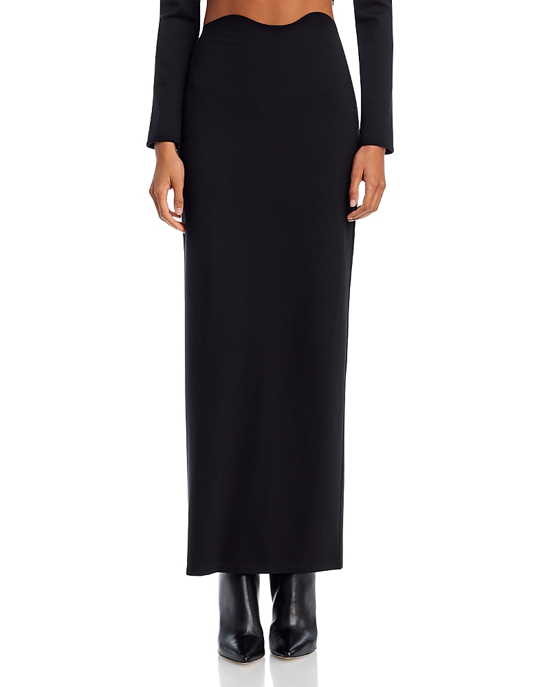 Staud Petunia Maxi Skirt In Black In Black
