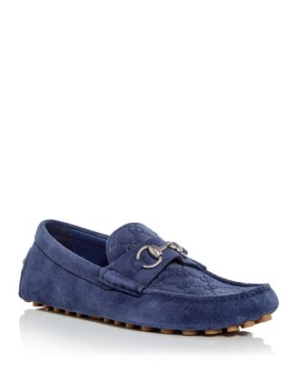 GG Men's Horsebit Loafer Blue Cowhide 603567