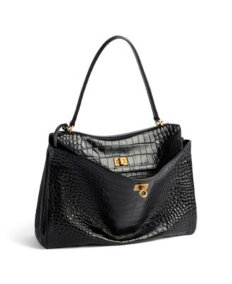 Rodeo Medium Handbag Crocodile Embossed