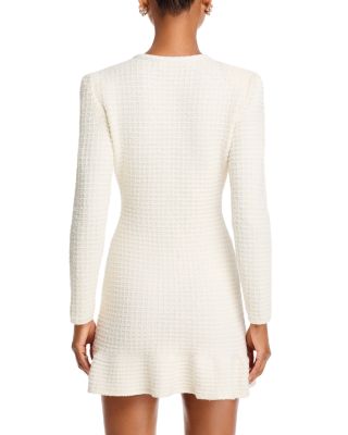 Self-Portrait Tweed Long Sleeve Mini Dress | Bloomingdale's Women