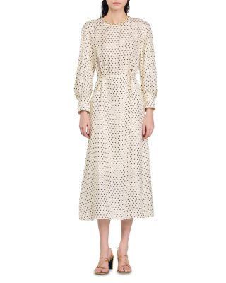 Sandro - Philosophie Dot Print Midi Dress