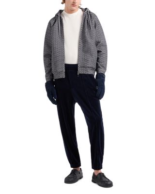 Allover Monochrome Jacquard Jersey Tee