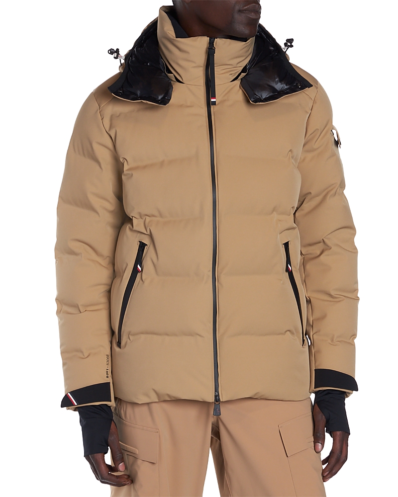 Moncler Arcesaz Zip Front Jacket In Open Beige