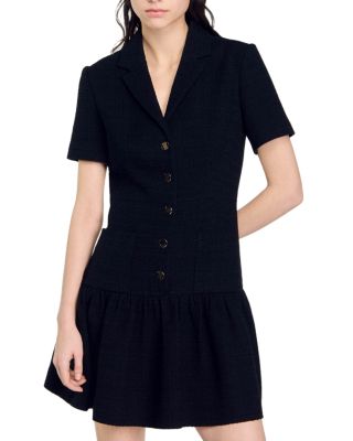 Sandro Raphaelle Tweed Mini Dress | Bloomingdale's