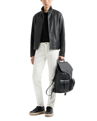 Allover Monochrome Jacquard Jersey Tee