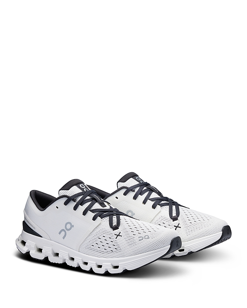 On Ivory And Black Cloud Sneakers In White