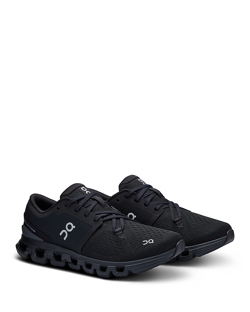 On Cloudrock Low Waterproof Sneakers In Black/eclipse