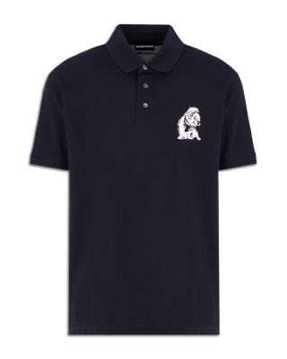 Mercerized Cotton Piquet Bulldog Embroidery Polo