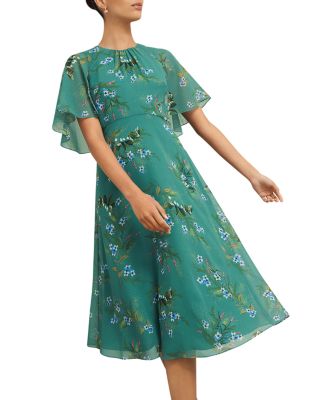 Jaida Floral Print Midi Dress