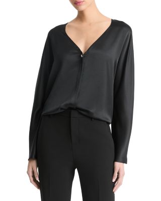 Vince - Silk Pearl Button Blouse