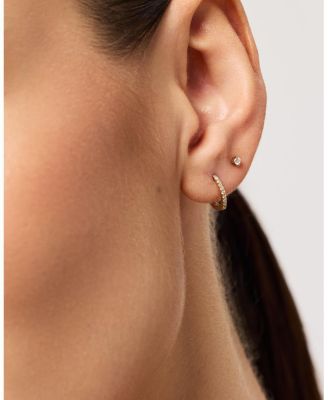 Lab Grown Diamond Earrings - Gold Diamond Earring Set