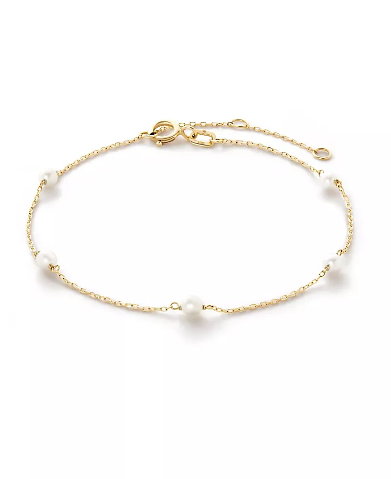 Ana Luisa - Gold Pearl Bracelet - Gold Pearl Station Bracelet