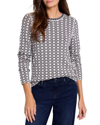 Geo Print Reversible Sweater