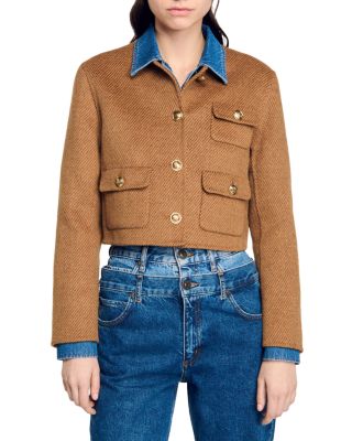 Sandro - Stanford Cropped Jacket