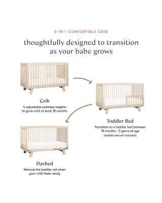 Hudson 3-in-1 Convertible Crib