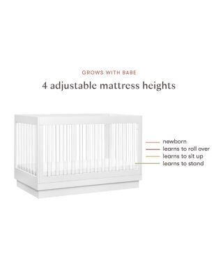 Harlow Acrylic 3-in-1 Convertible Crib