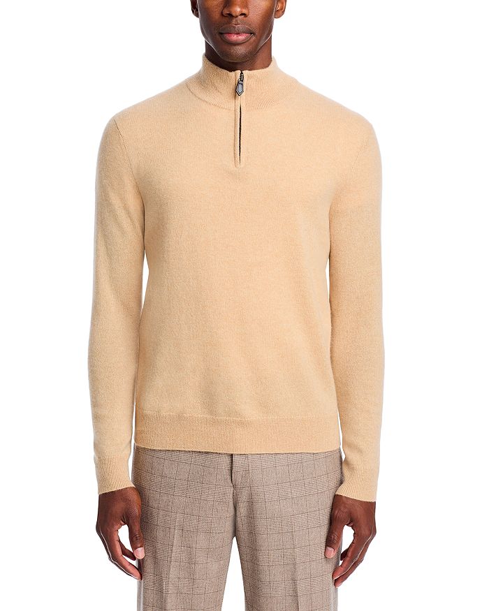 Cashmere half zip sweater mens store