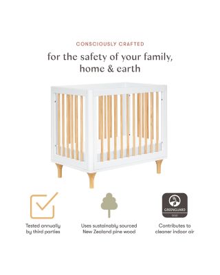 Lolly 4 in 1 Convertible Mini Crib and Twin Bed with Toddler Bed Conversion Kit