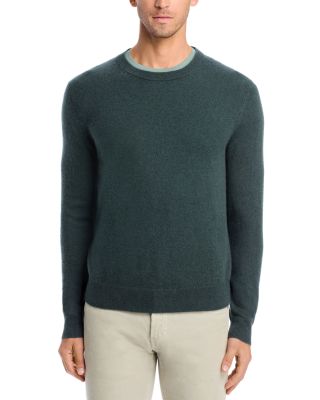 Slate Green Cashmere Crewneck Sweater - Exclusive