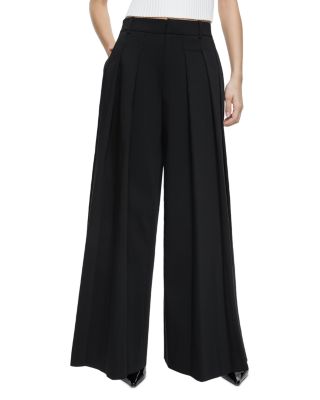 Alice and Olivia Blaire High Rise Pleated Pants