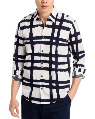 HUGO - Printed Button Down Long Sleeve Shirt