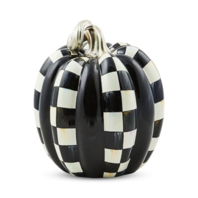 Mackenzie-Childs - Haunted House Courtly Check Tall Pumpkin