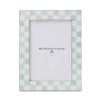 Mackenzie-Childs Sterling Check Silver Plated 5 x 7 Frame