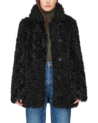 Milky Way Reversible Shearling Coat