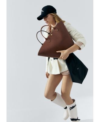 &Eacute;pure XL Top Handle Leather Tote