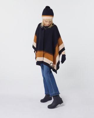 Chloé Girls' Knitted Striped Cape - Little Kid