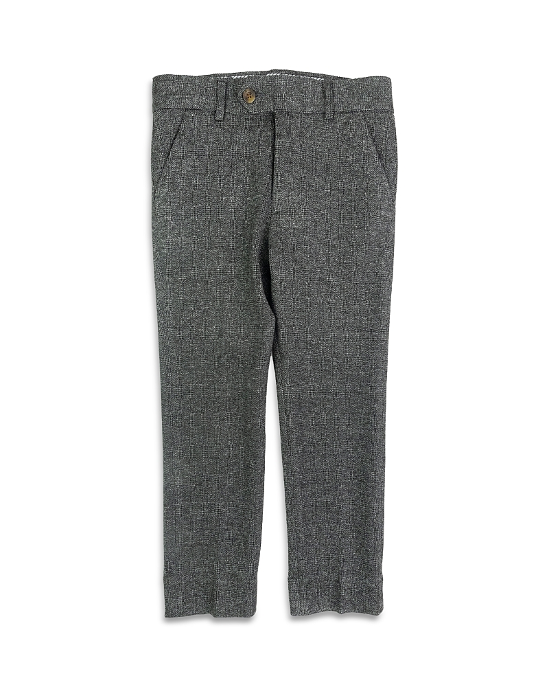 Appaman Boys' Stretchy Plaid Suit Pants - Little Kid, Big Kid In Noir Micro Plaid