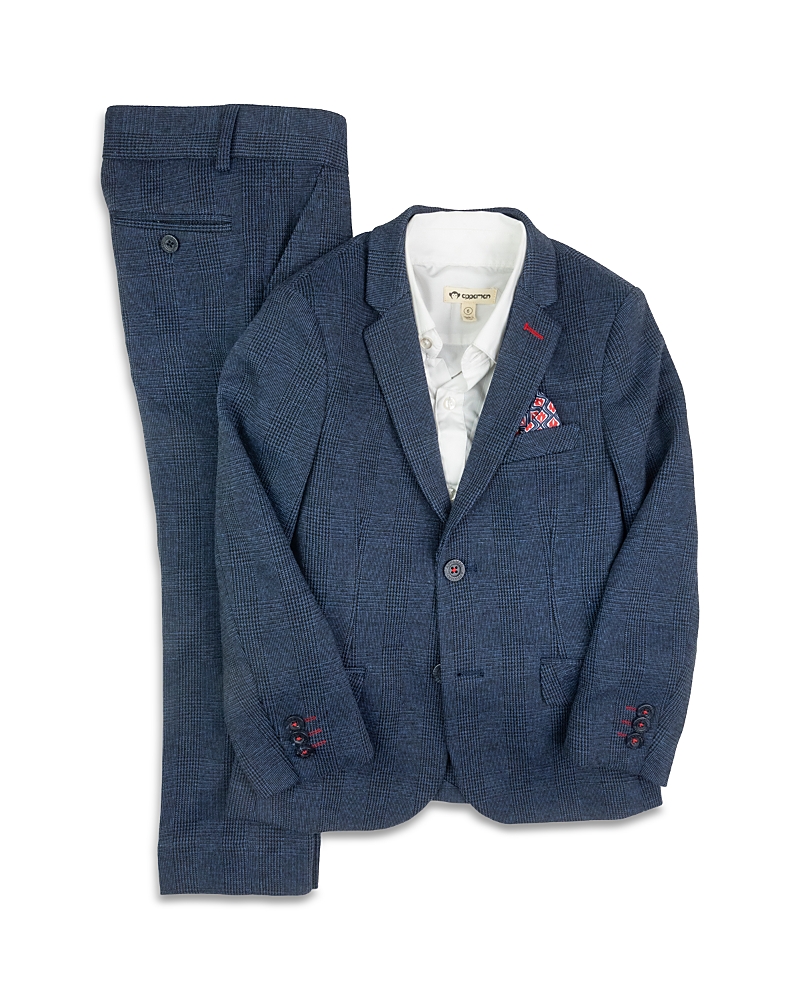 Appaman Boys' Two Piece Stretchy Mod Suit - Little Kid, Big Kid In Indigo Wales Check