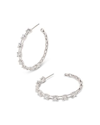 Kendra Scott - Lexi Cubic Zirconia Chain C Hoop Earrings