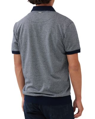 Leeson Cotton Geo Sports Fit Polo Shirt 