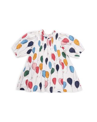 Pink Chicken - Girls' Stevie Balloon Print Puff Sleeved Dress - Little Kid