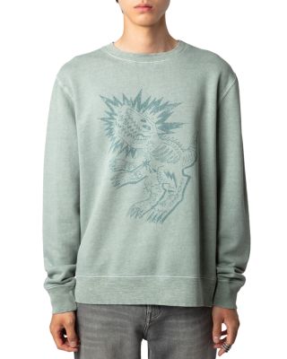 Zadig & Voltaire Simba Mo Wording Dinosaure Cotton Printed Sweatshirt