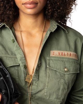 Zadig & Voltaire Taskal Cotton Twill Top | Bloomingdale's