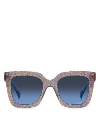 Fabric Eyewear Prescription Compatible Square Sunglasses, 52mm