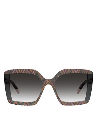 Fabric Eyewear Oversized Square Sunglasses, 62mm