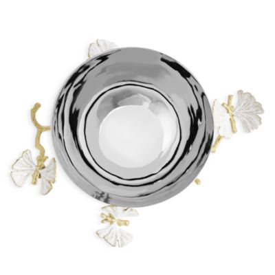 Butterfly Ginkgo Gold Nut Bowl