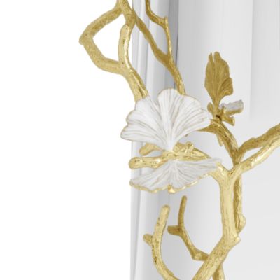 Butterfly Ginkgo Gold Large Vase