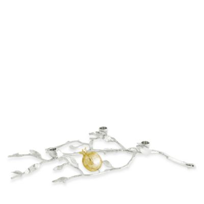 Michael Aram - Pomegranate Silver and Gold Tone Low Candleholder
